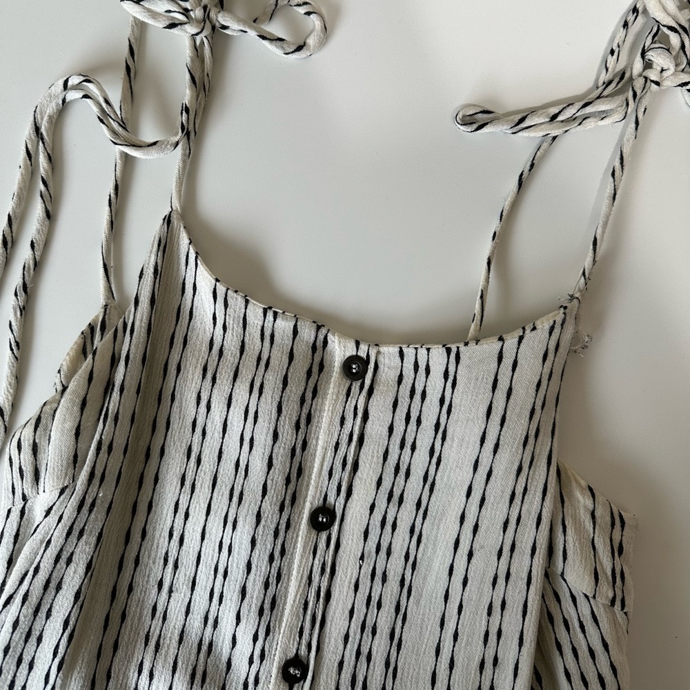 Black & White Striped Maxi Dress
